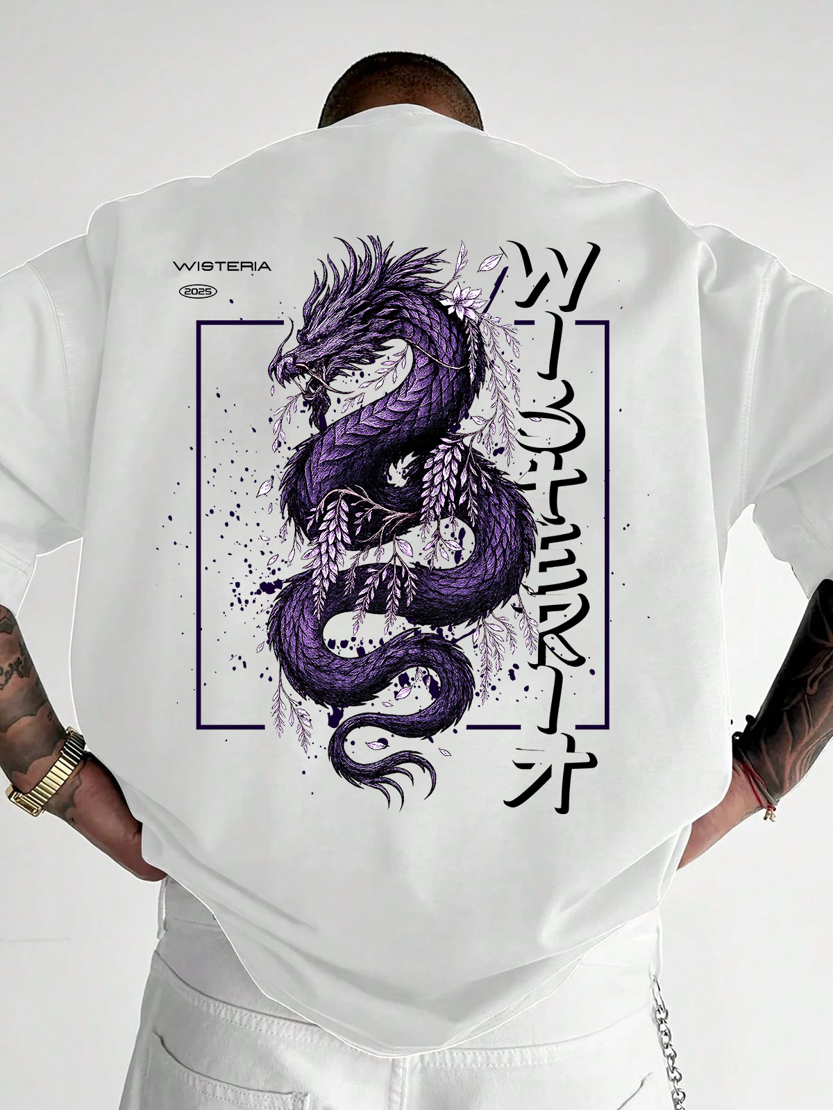 Dragon T-Shirt – 'Wisteria Dragon'