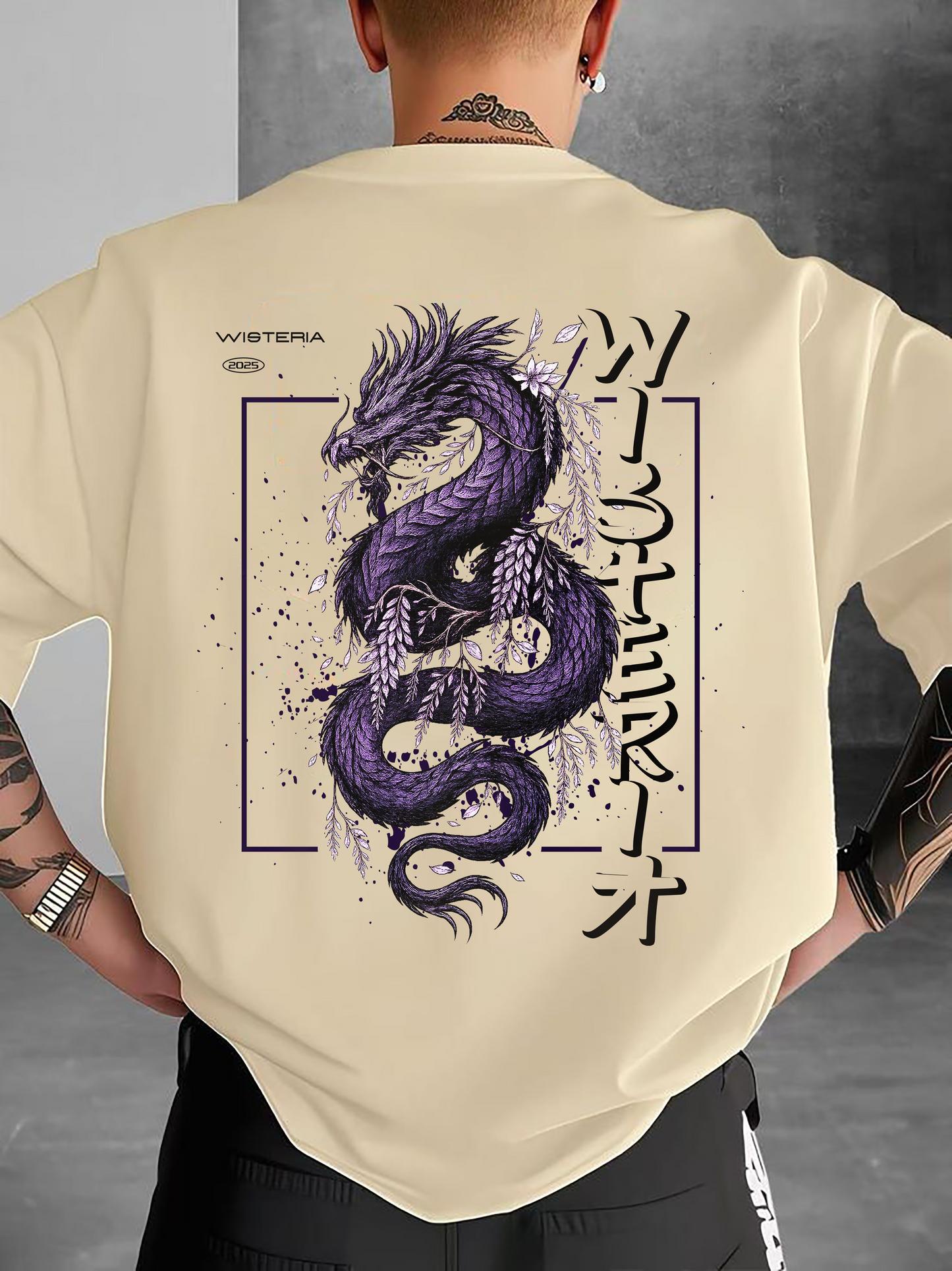 Dragon T-Shirt – 'Wisteria Dragon'