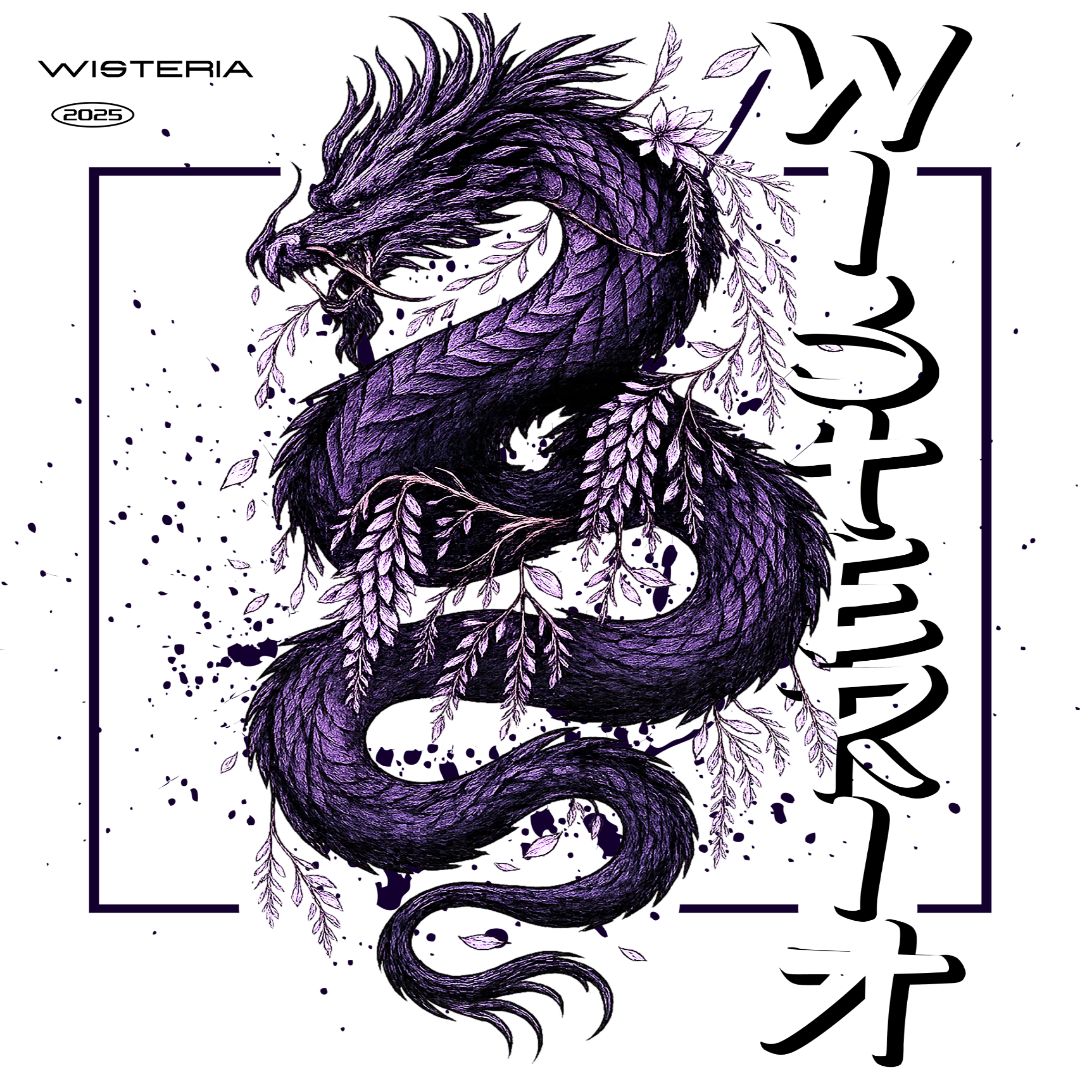 Dragon T-Shirt – 'Wisteria Dragon'