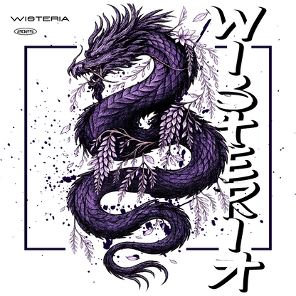 Dragon T-Shirt – 'Wisteria Dragon'